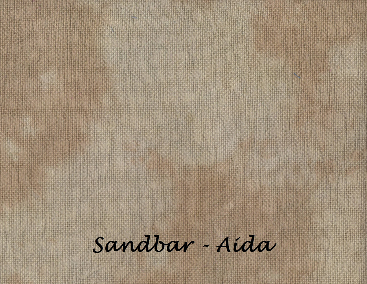 "Sandbar" Hand Dyed Cross Stitch Fabric - Under the Sea Fabrics