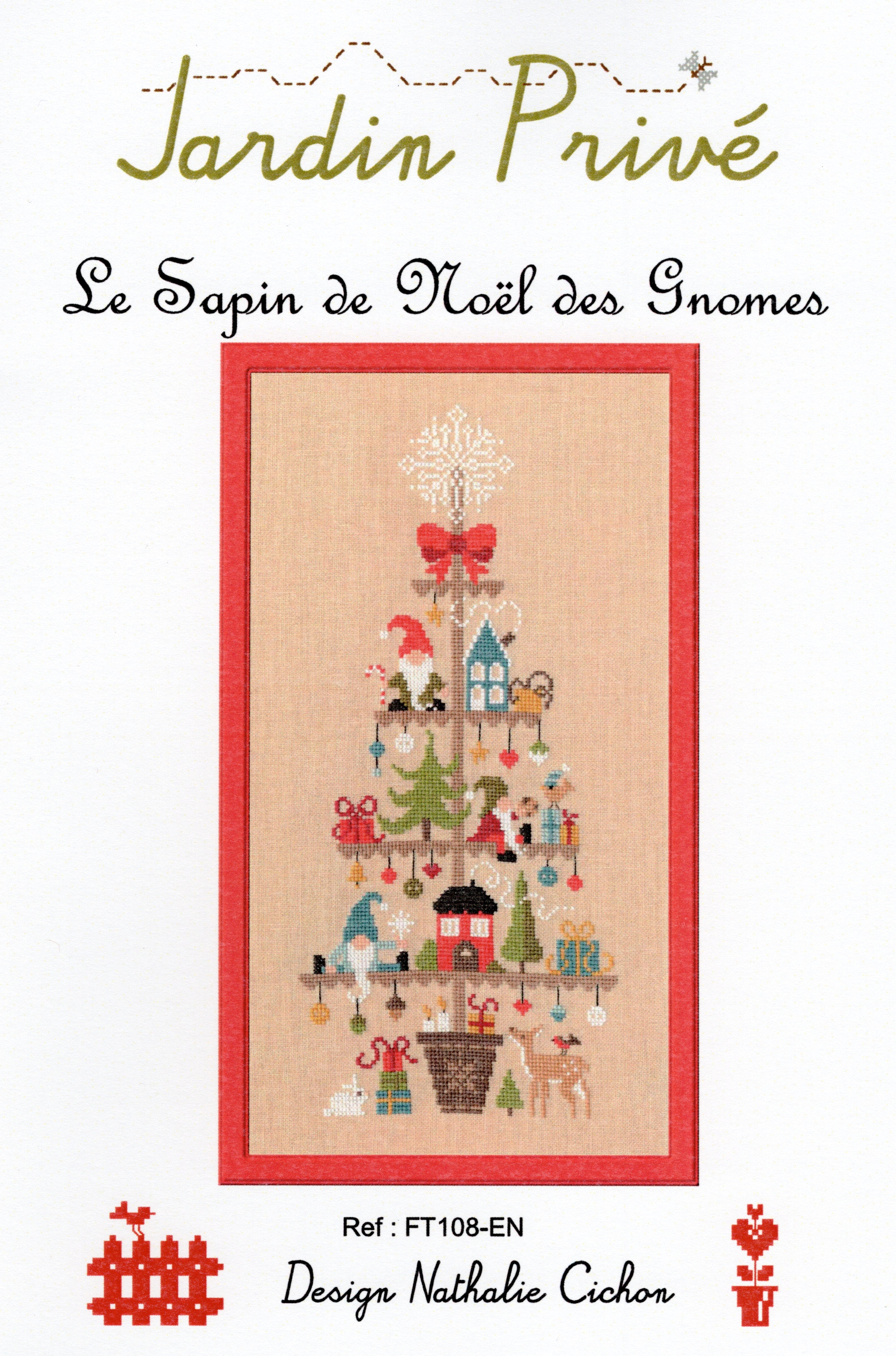 Le Sapin de Noël des Gnomes (The Gnomes Christmas Tree) - Jardin Privé - Cross Stitch Pattern
