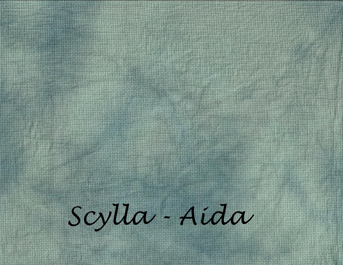 "Scylla" Hand Dyed Cross Stitch Fabric - Under the Sea Fabrics