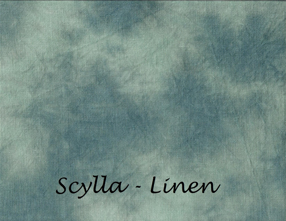 "Scylla" Hand Dyed Cross Stitch Fabric - Under the Sea Fabrics
