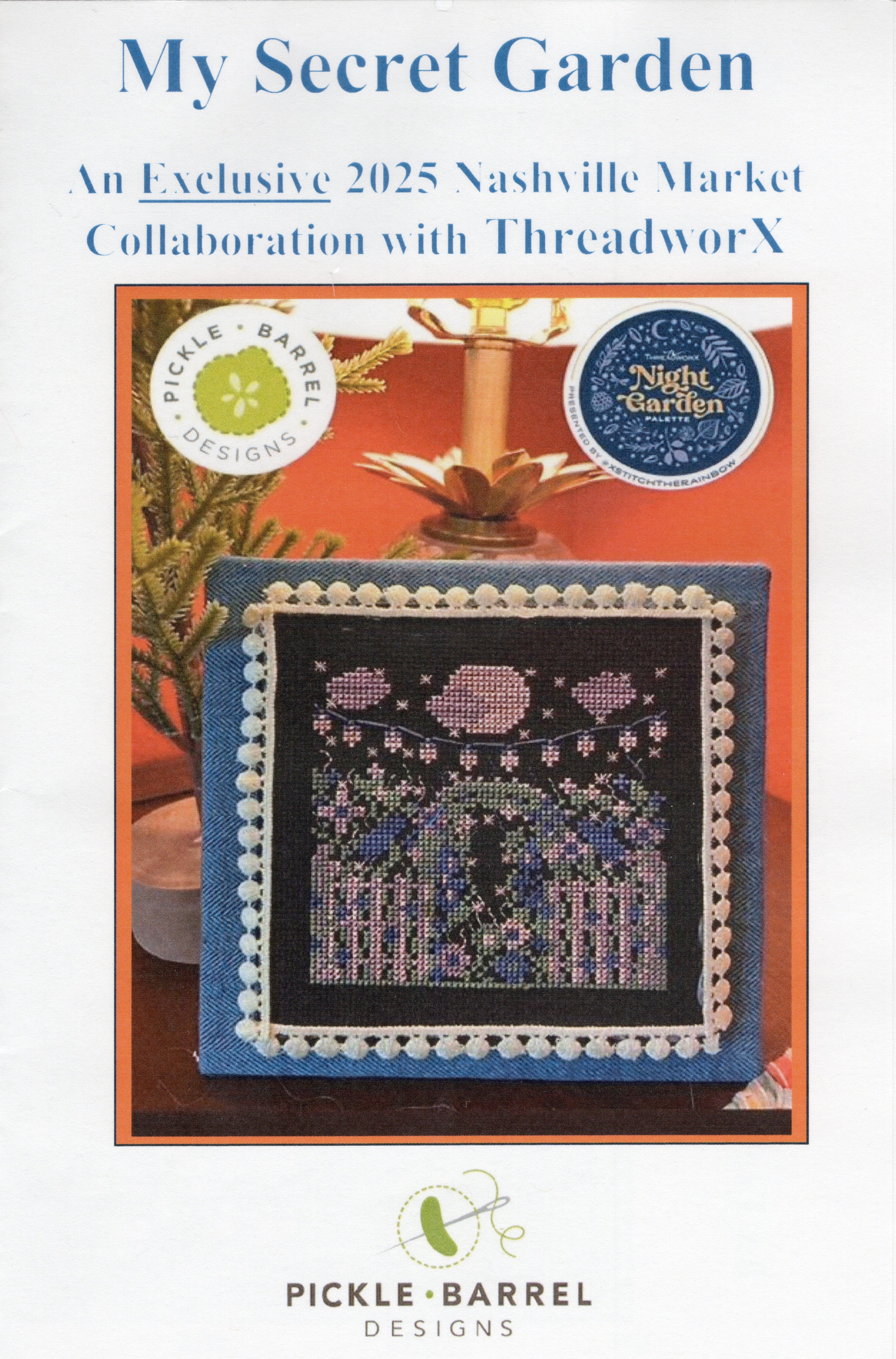 My Secret Garden (Night Garden Series) - Pickle Barrel Designs - Cross Stitch Pattern