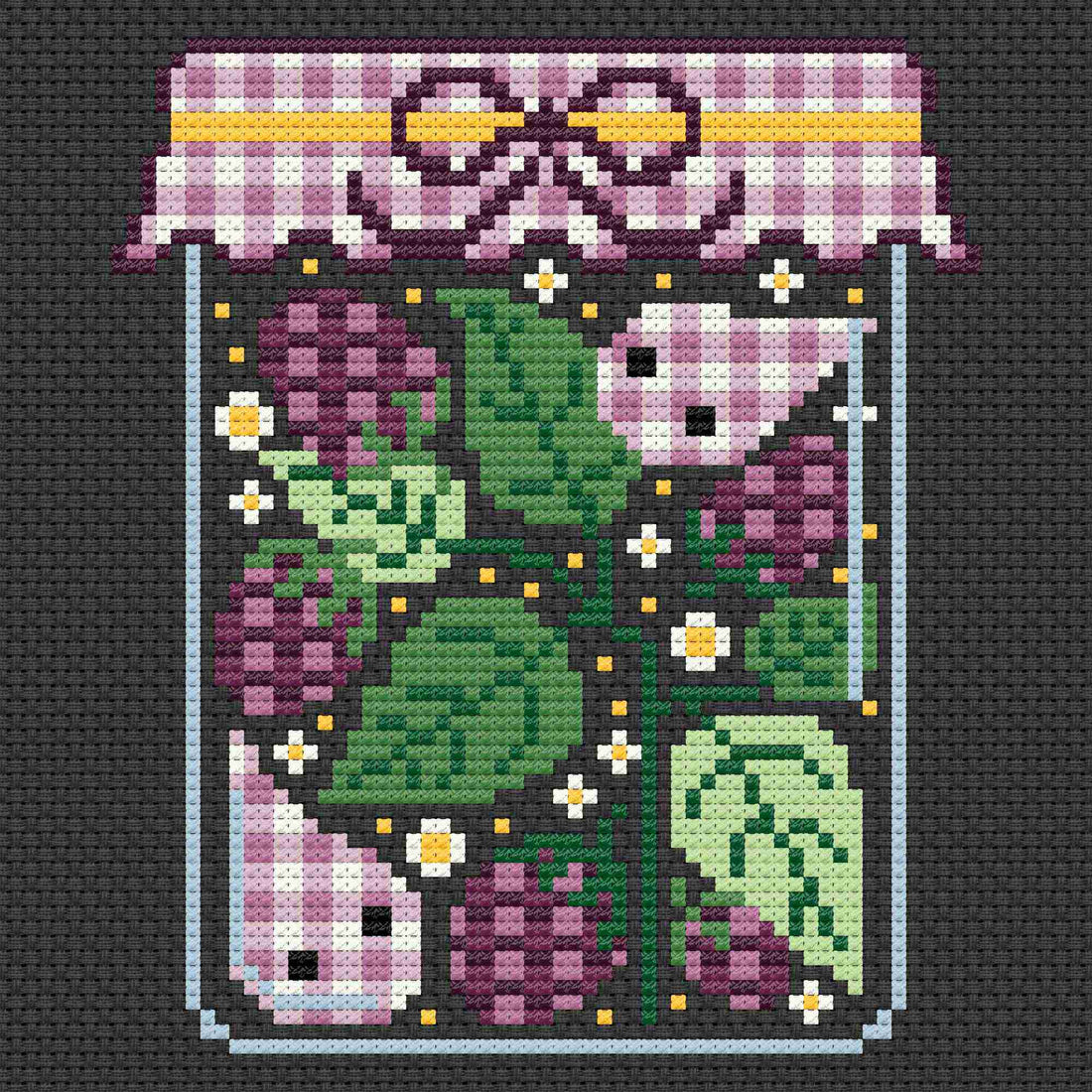 Enchanted Berries 4 - Blackberry - Una Buena Pieza - Cross Stitch Pattern