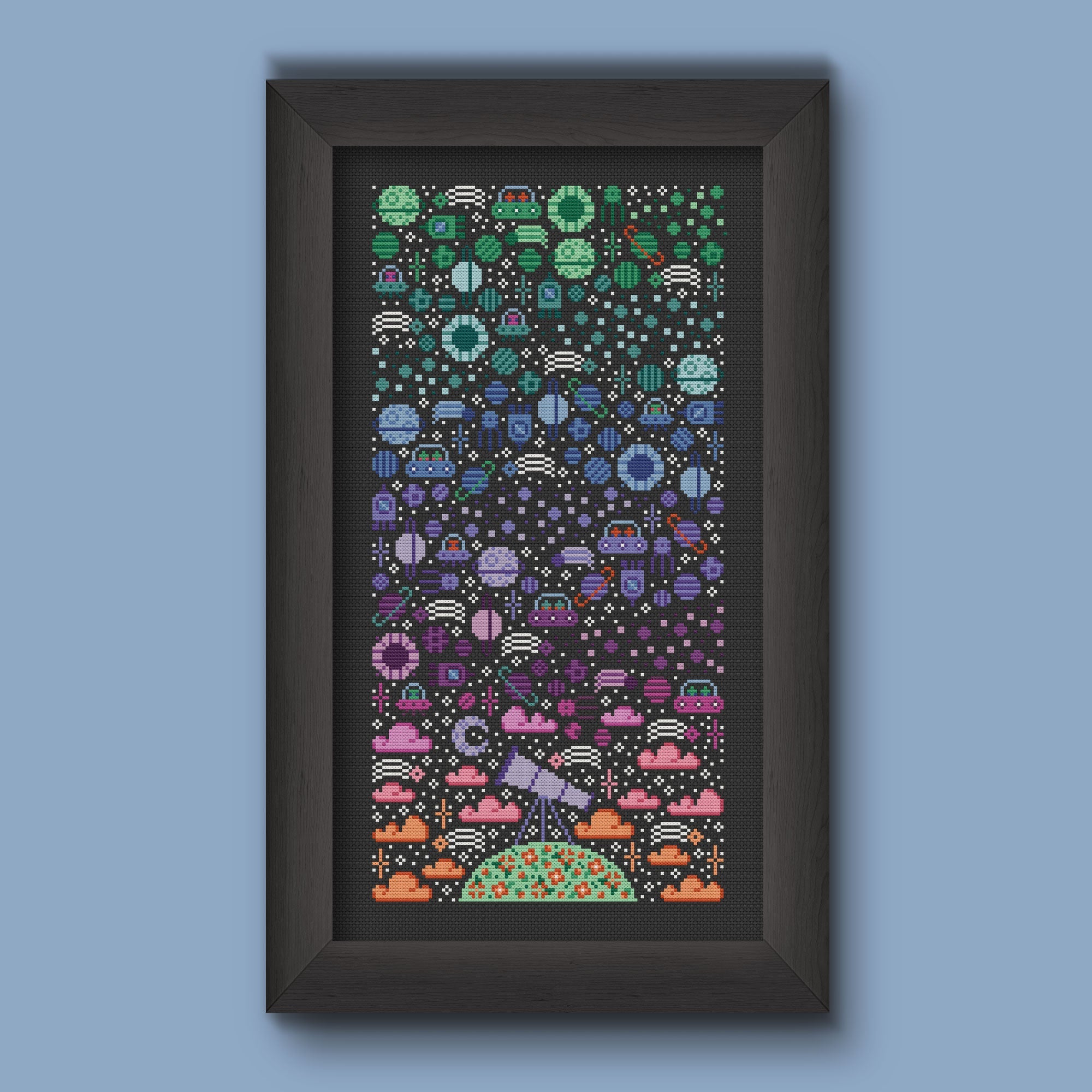 Space Sky - Una Buena Pieza - Cross Stitch Pattern