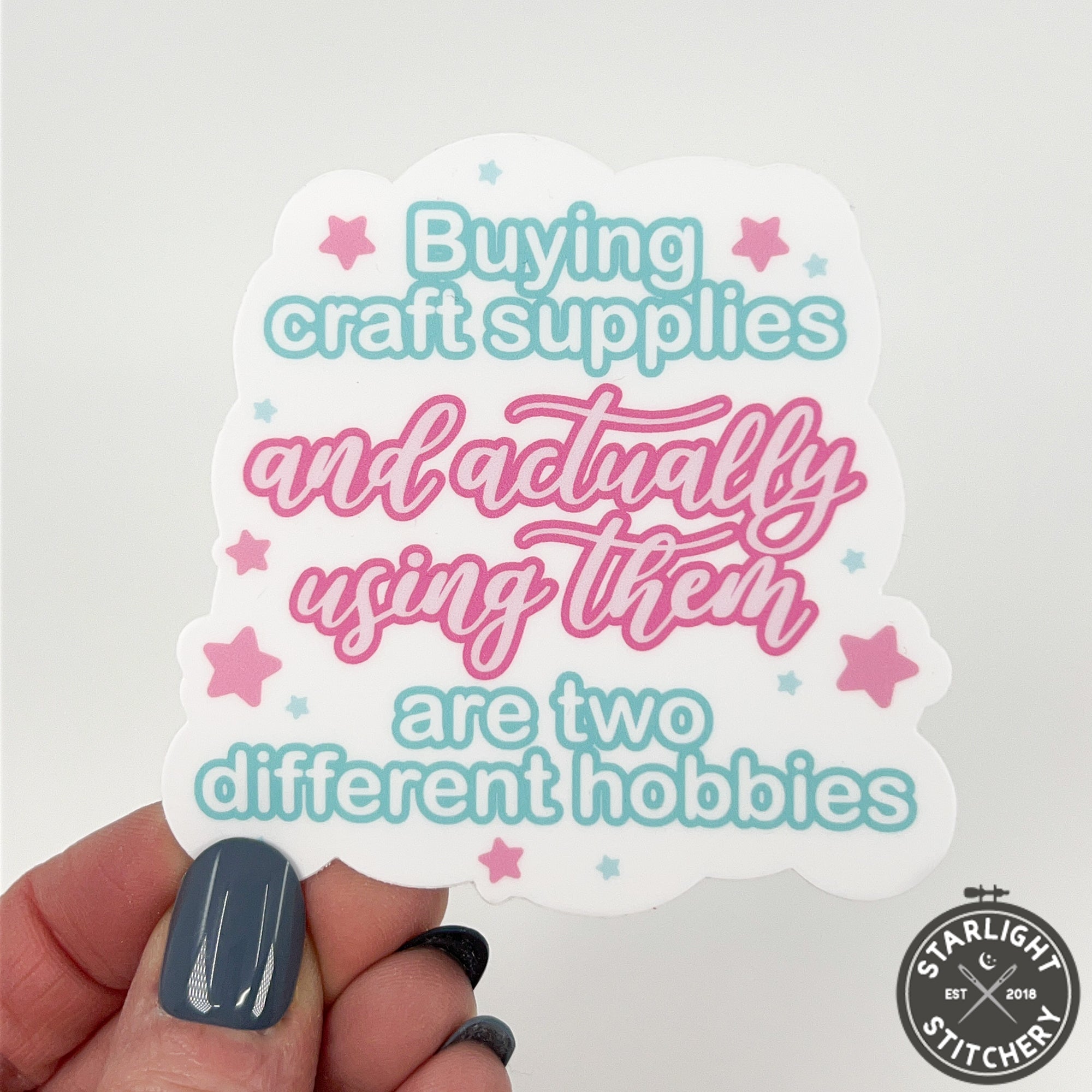 Buying Craft Supplies Sticker - Susan's Sweet Squees