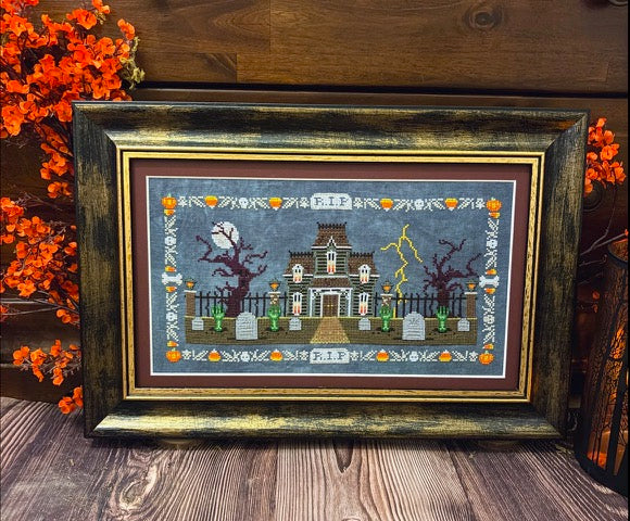 House in the Haunted Cemetery - Flossabilities - Cross Stitch Pattern [Needlework Marketplace 2026]