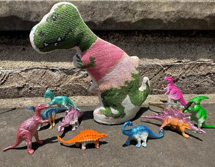 T-Rex Tutu - Rebel Stitcher Designs - Cross Stitch Pattern [Needlework Marketplace 2026]