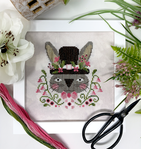 Spring Bunny - Tiny Modernist - Cross Stitch Pattern [Nashville 2026]