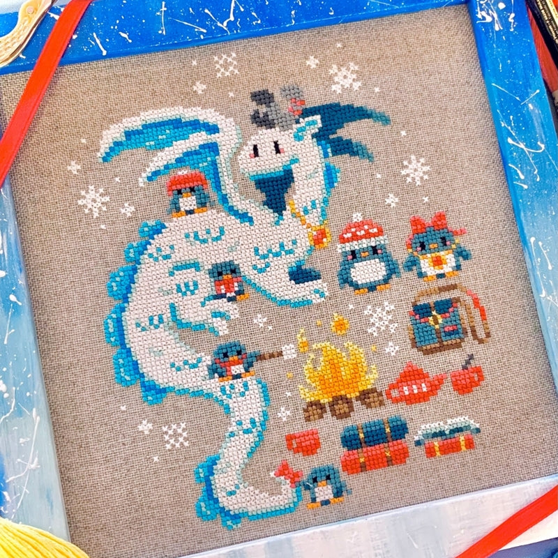 Penguin Days - Flossy Fox Shop - Cross Stitch Pattern [Needlework Marketplace 2025]