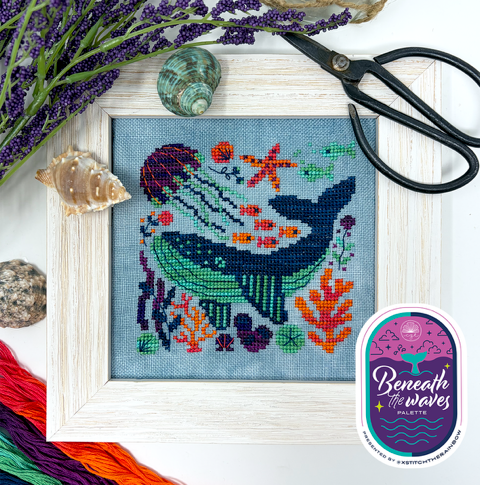 Midnight Ocean (Beneath the Waves) - Tiny Modernist - Cross Stitch Pattern [Nashville 2026]