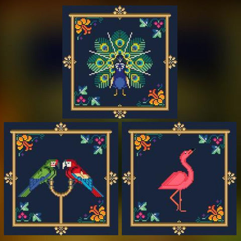 Jewels of the Jungle - Flossabilities - Cross Stitch Pattern [Needlework Marketplace 2025]