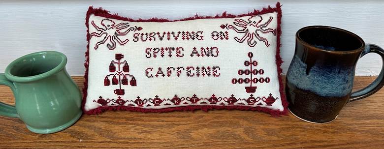 Spite & Caffeine - Rebel Stitcher Designs - Cross Stitch Pattern [Needlework Marketplace 2025]