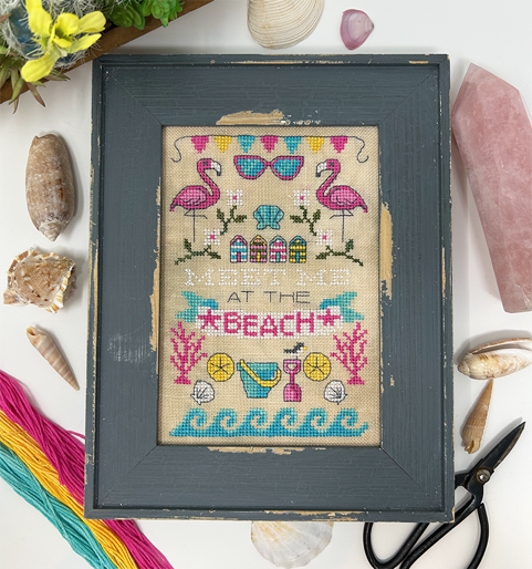 Meet Me at the Beach - Tiny Modernist - Cross Stitch Pattern [Nashville 2026]