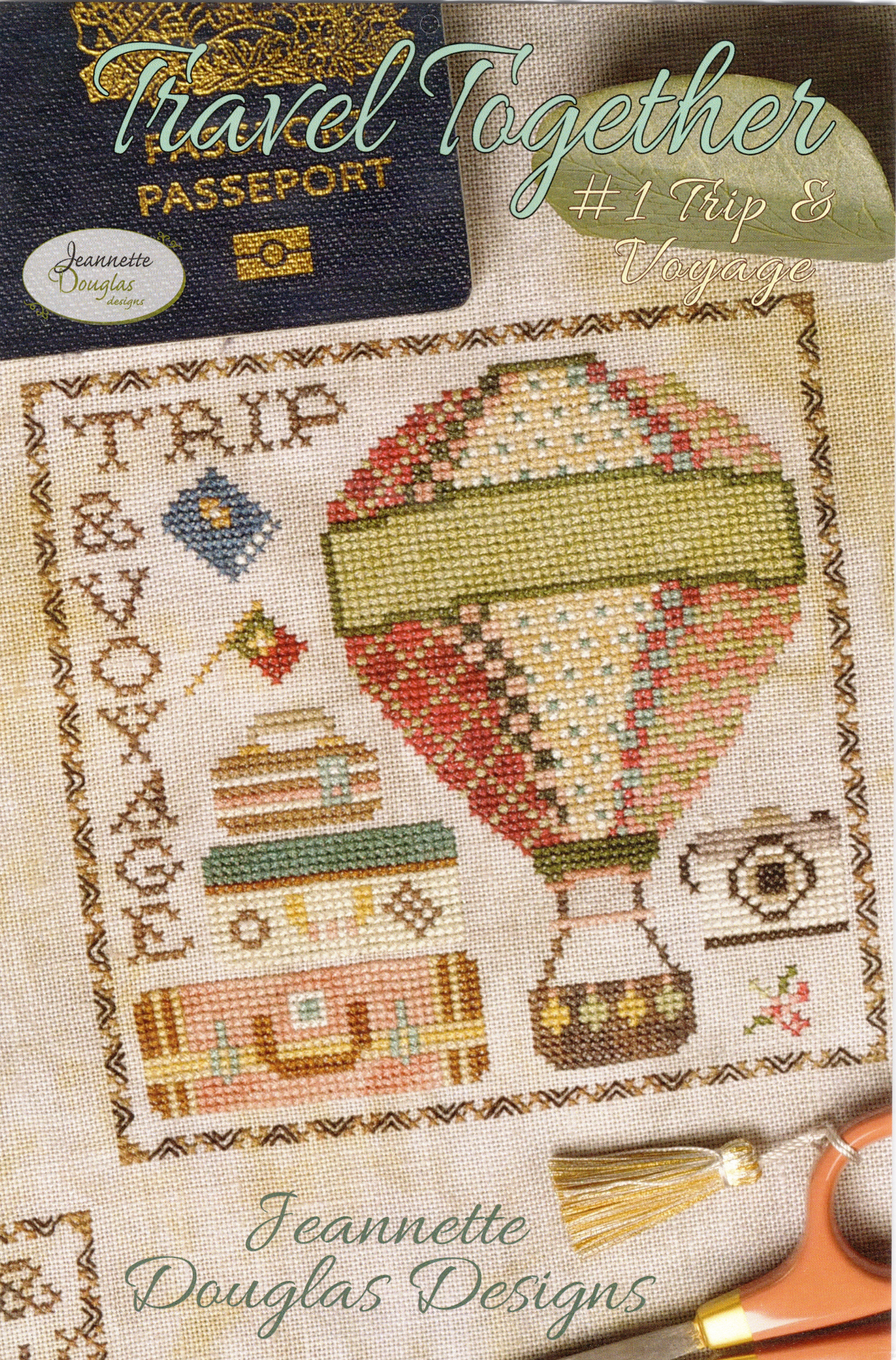Travel Together #1: Trip & Voyage - Jeanette Douglas Designs - Cross Stitch Pattern