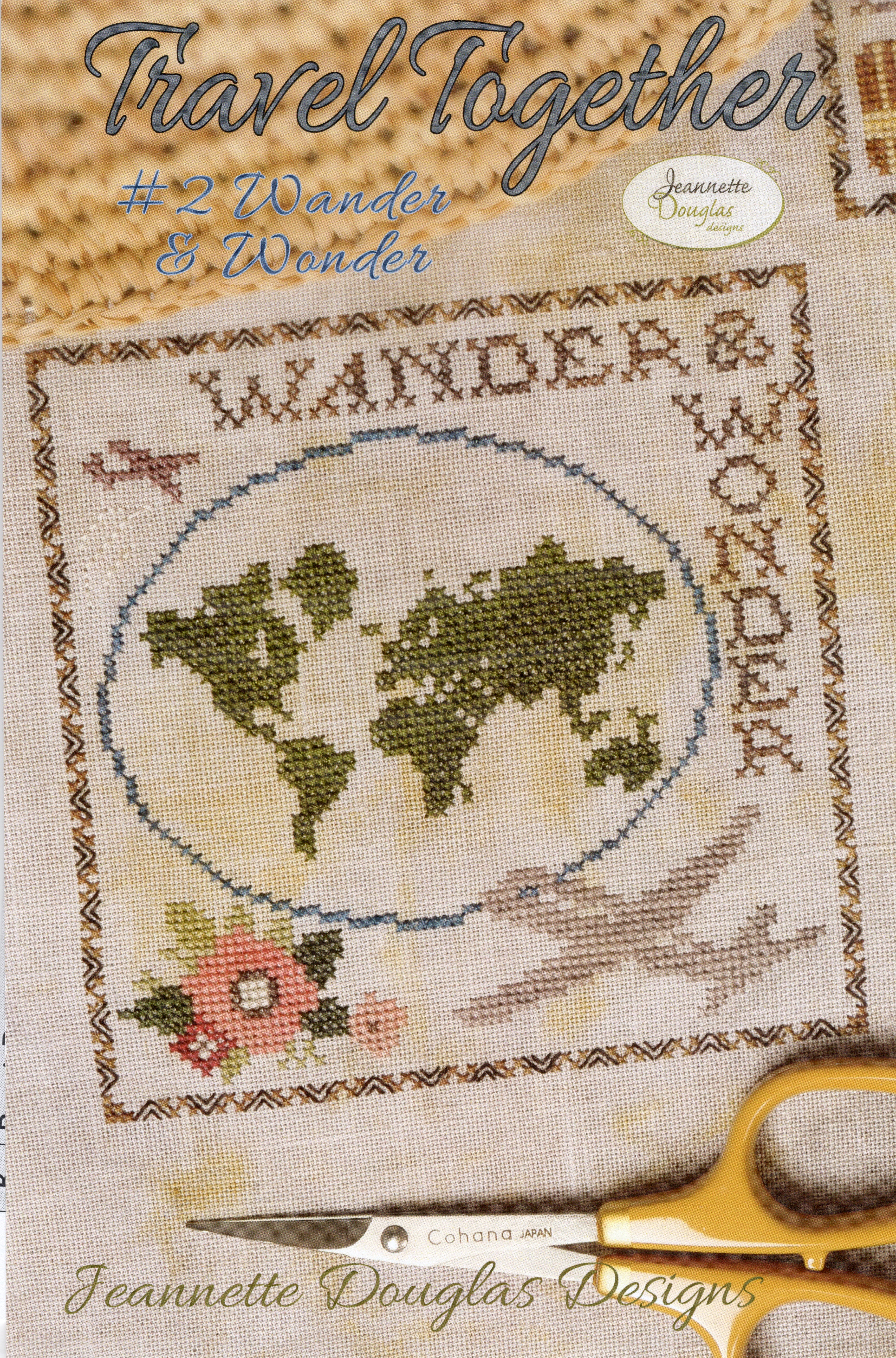 Travel Together #2 Wander & Wonder - Jeanette Douglas Designs - Cross Stitch Pattern