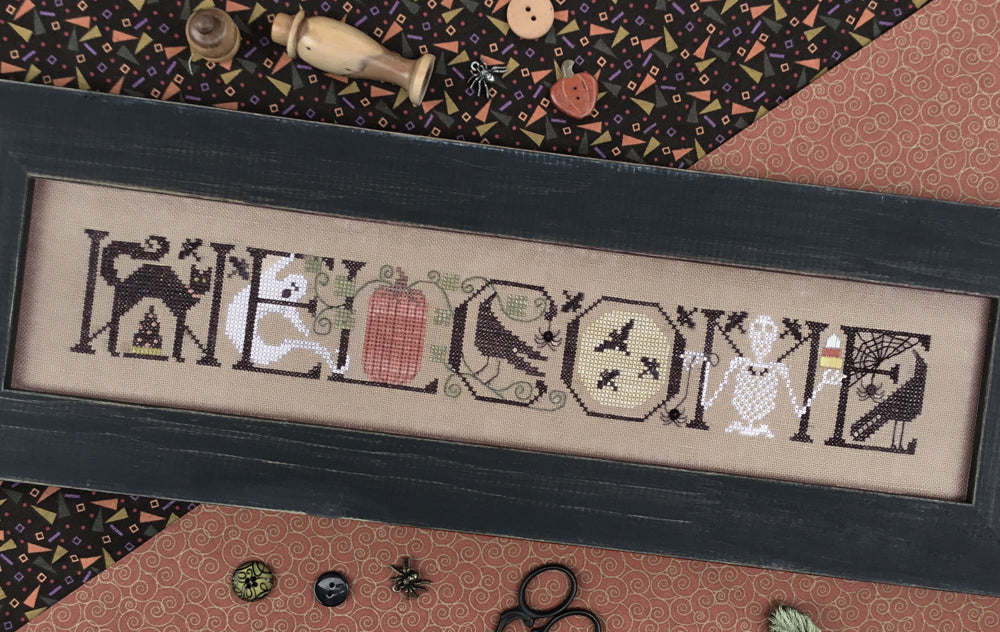 Welcome Halloween - The Drawn Thread - Cross Stitch Pattern