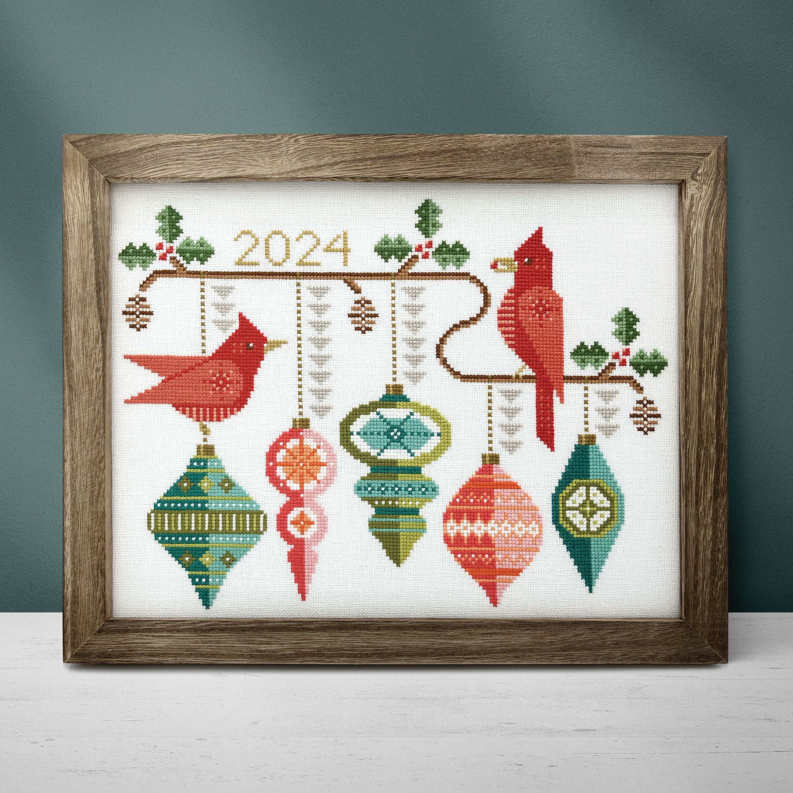 Bauble Birds - Boomerang Stitches - Cross Stitch Pattern [Needlework Marketplace 2025]