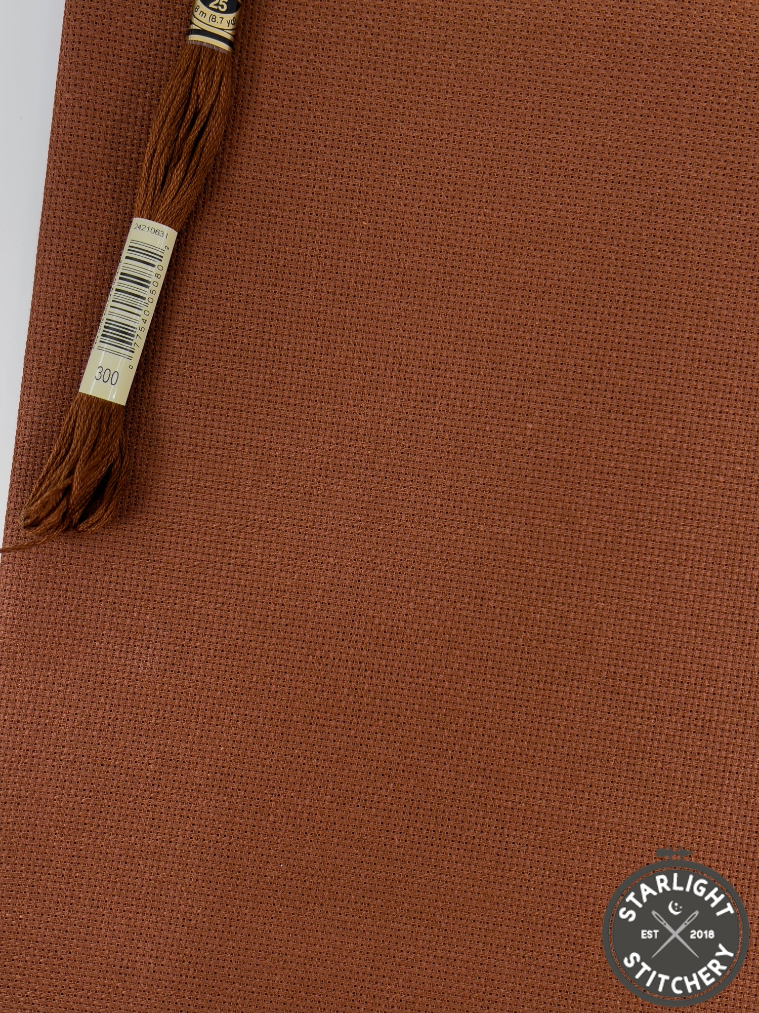"Chestnut" 18 ct Aida - Zweigart - Cross Stitch Fabric