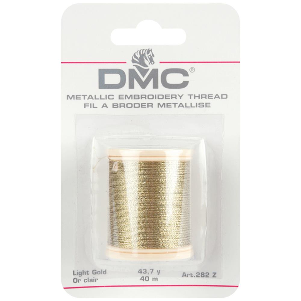 Metallic Embroidery Thread 43.7yd - Light Gold