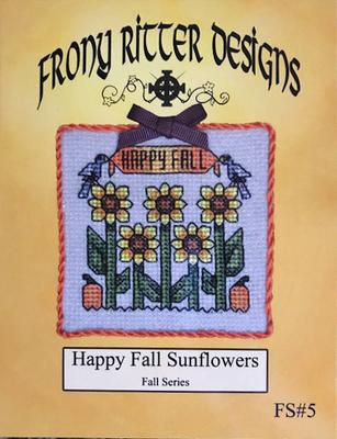 Happy Fall Sunflowers - Frony Ritter Designs - Cross Stitch Pattern