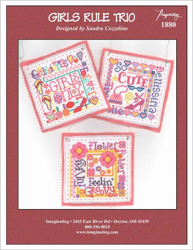 Girls Rule Trio - Imaginating Inc. - Cross Stitch Pattern