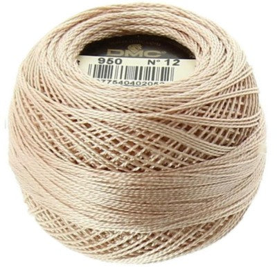 Pearl Cotton Ball Size 12 - 950 (Light Desert Sand) - DMC Embroidery Floss