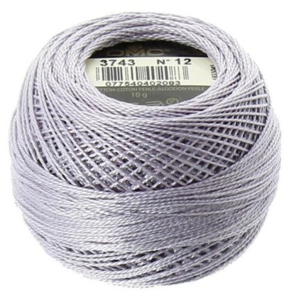 Pearl Cotton Ball Size 12 - 3743 (Lilac) - DMC Embroidery Floss