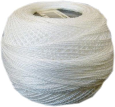 Pearl Cotton Ball Size 12 - B5200 (Snow White) - DMC Embroidery Floss