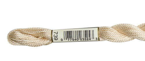 Pearl Cotton Size 5 - 739 (Ultra Very Light Tan) - DMC Embroidery Floss
