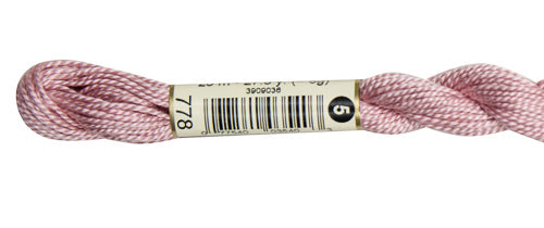 Pearl Cotton Size 5 - 778 (Very Light Antique Mauve) - DMC Embroidery Floss