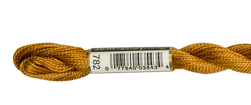 Pearl Cotton Size 5 - 782 (Dark Topaz) - DMC Embroidery Floss