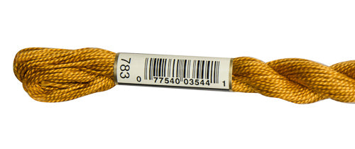 Pearl Cotton Size 5 - 783 (Medium Topaz) - DMC Embroidery Floss