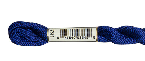 Pearl Cotton Size 5 - 791 (Very Dark Cornflower Blue) - DMC Embroidery Floss