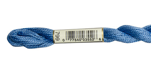Pearl Cotton Size 5 - 799 (Medium Delft Blue) - DMC Embroidery Floss