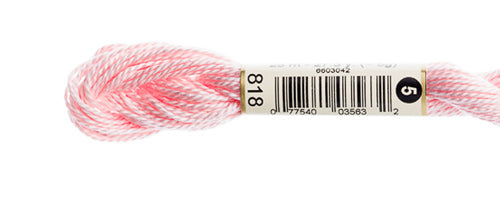Pearl Cotton Size 5 - 818 (Baby Pink) - DMC Embroidery Floss