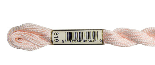 Pearl Cotton Size 5 - 819 (Light Baby Pink) - DMC Embroidery Floss
