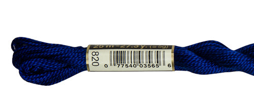 Pearl Cotton Size 5 - 820 (Very Dark Royal Blue) - DMC Embroidery Floss