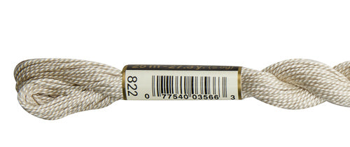 Pearl Cotton Size 5 - 822 (Light Beige Gray) - DMC Embroidery Floss