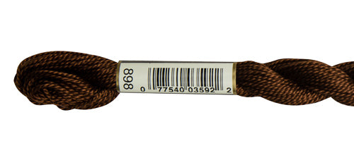 Pearl Cotton Size 5 - 898 (Very Dark Coffee Brown) - DMC Embroidery Floss