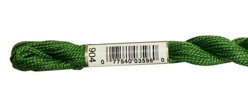 Pearl Cotton Size 5 - 904 (Very Dark Parrot Green) - DMC Embroidery Floss