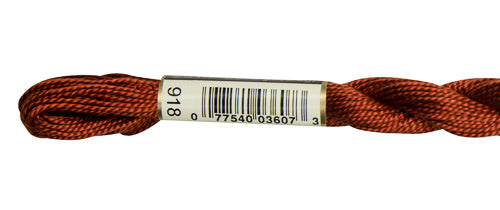 Pearl Cotton Size 5 - 918 (Dark Red Copper) - DMC Embroidery Floss