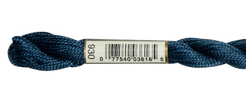 Pearl Cotton Size 5 - 930 (Dark Antique Blue) - DMC Embroidery Floss
