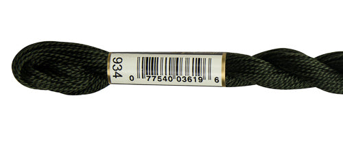 Pearl Cotton Size 5 - 934 (Black Avocado Green) - DMC Embroidery Floss