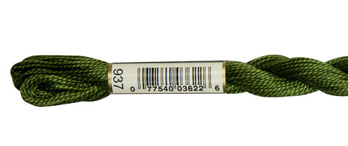 Pearl Cotton Size 5 - 937 (Medium Avocado Green) - DMC Embroidery Floss