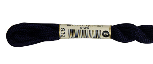 Pearl Cotton Size 5 - 939 (Very Dark Navy Blue) - DMC Embroidery Floss