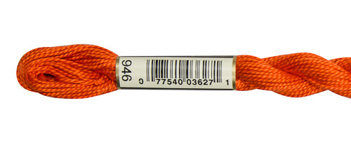 Pearl Cotton Size 5 - 946 (Medium Burnt Orange) - DMC Embroidery Floss
