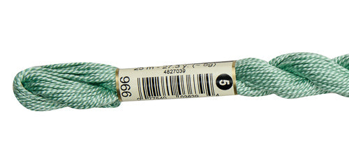 Pearl Cotton Size 5 - 966 (Medium Baby Green) - DMC Embroidery Floss
