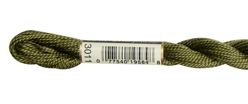 Pearl Cotton Size 5 - 3011 (Dark Khaki Green) - DMC Embroidery Floss