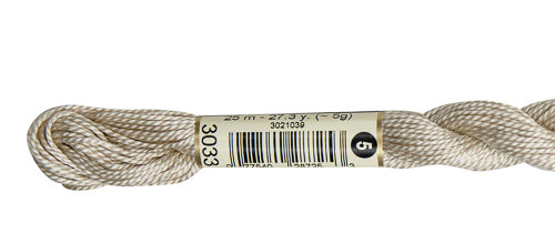 Pearl Cotton Size 5 - 3033 (Very Light Mocha Brown) - DMC Embroidery Floss