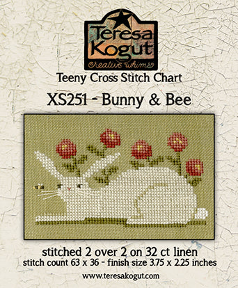 Bunny & Bee (Teeny Series) - Teresa Kogut - Cross Stitch Pattern