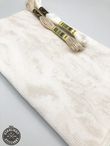 14 ct Aida "Smokey White" - Zweigart - Cross Stitch Fabric